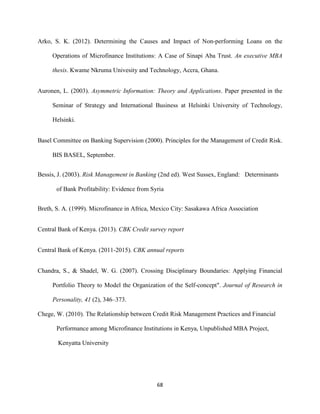 Credit risk management and loan performance in microfinance....pdf