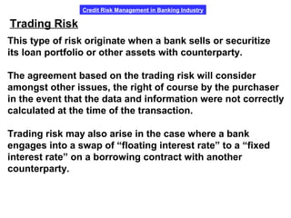 Credit risk management lecture