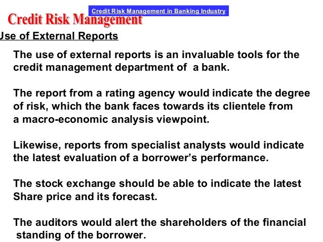Credit Risk Management Lecture