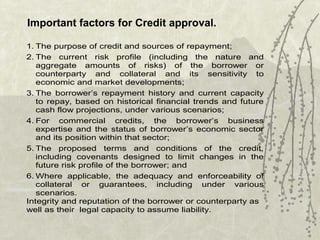 Important factors for Credit approval. 