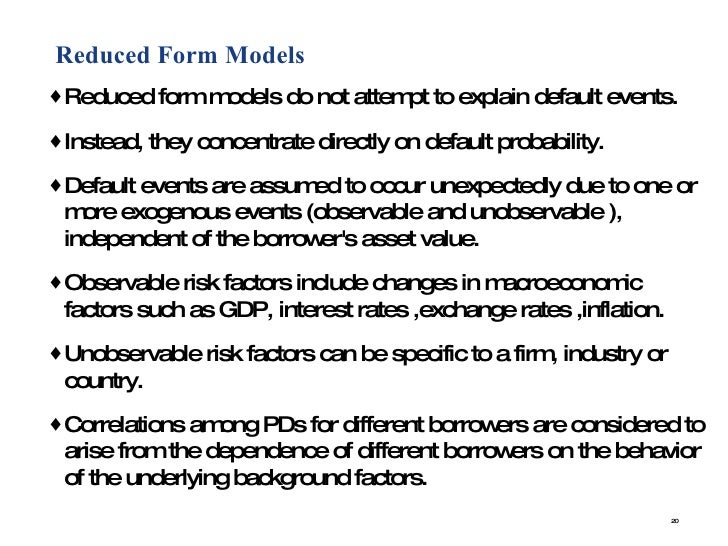 credit risk modelling primer form modelling