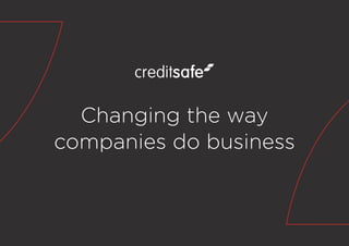 Changing the way
companies do business
 