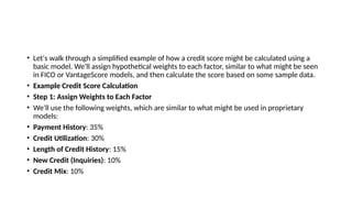 Credit Score Using Decison Modeling and notation | PPTX
