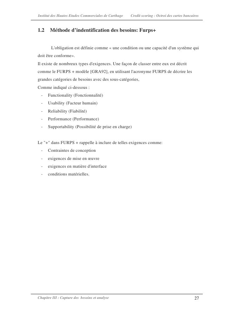 Credit Scoring L Octroi Des Cartes Bancaires