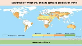 Distribution of hyper arid, arid and semi arid ecologies of world
semanticscholar.org
12
 