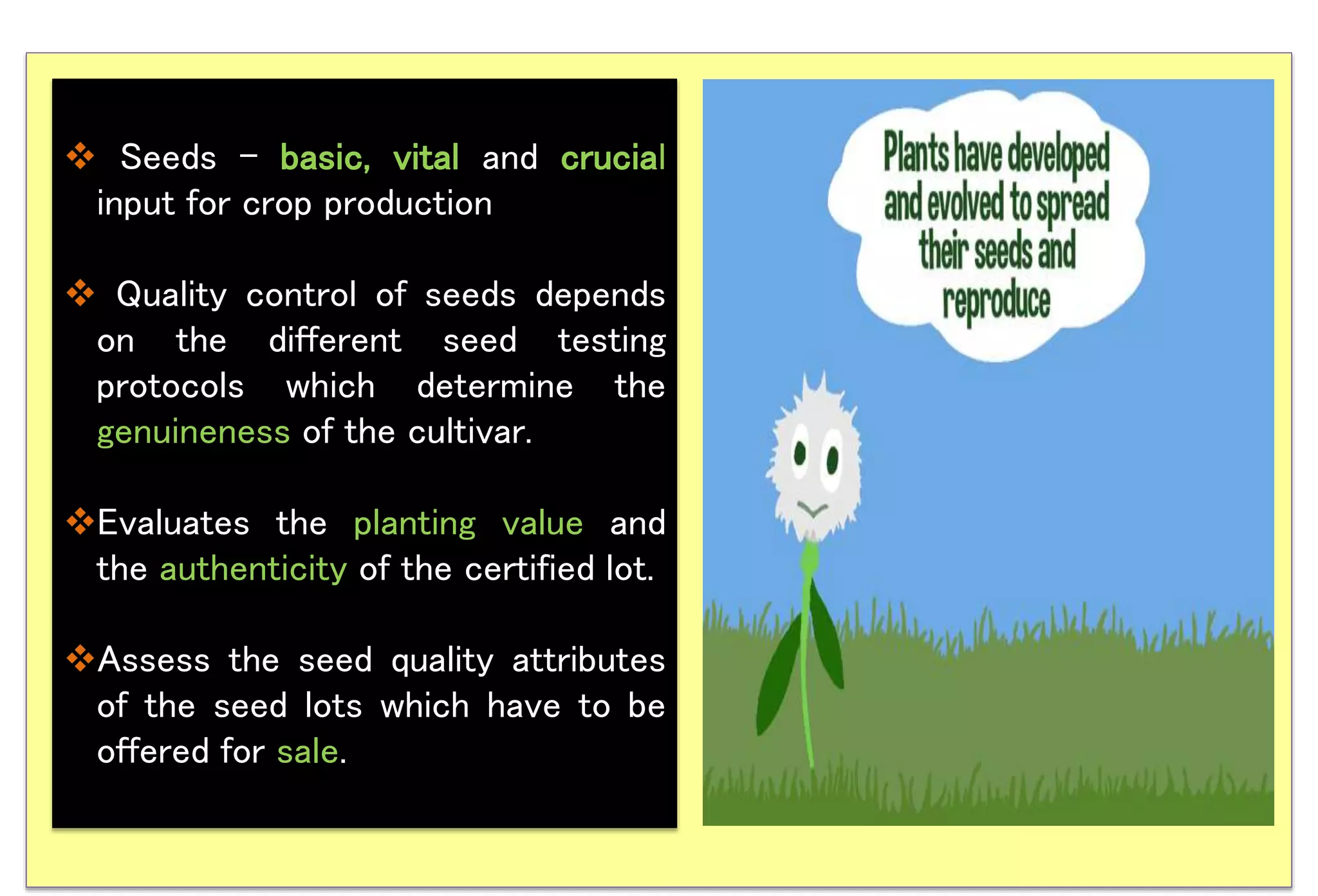 Advancements in seed testing technologies | PPTX