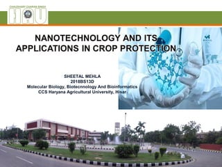 SHEETAL MEHLA
2018BS13D
Molecular Biology, Biotecnnology And Bioinformatics
CCS Haryana Agricultural University, Hisar
 