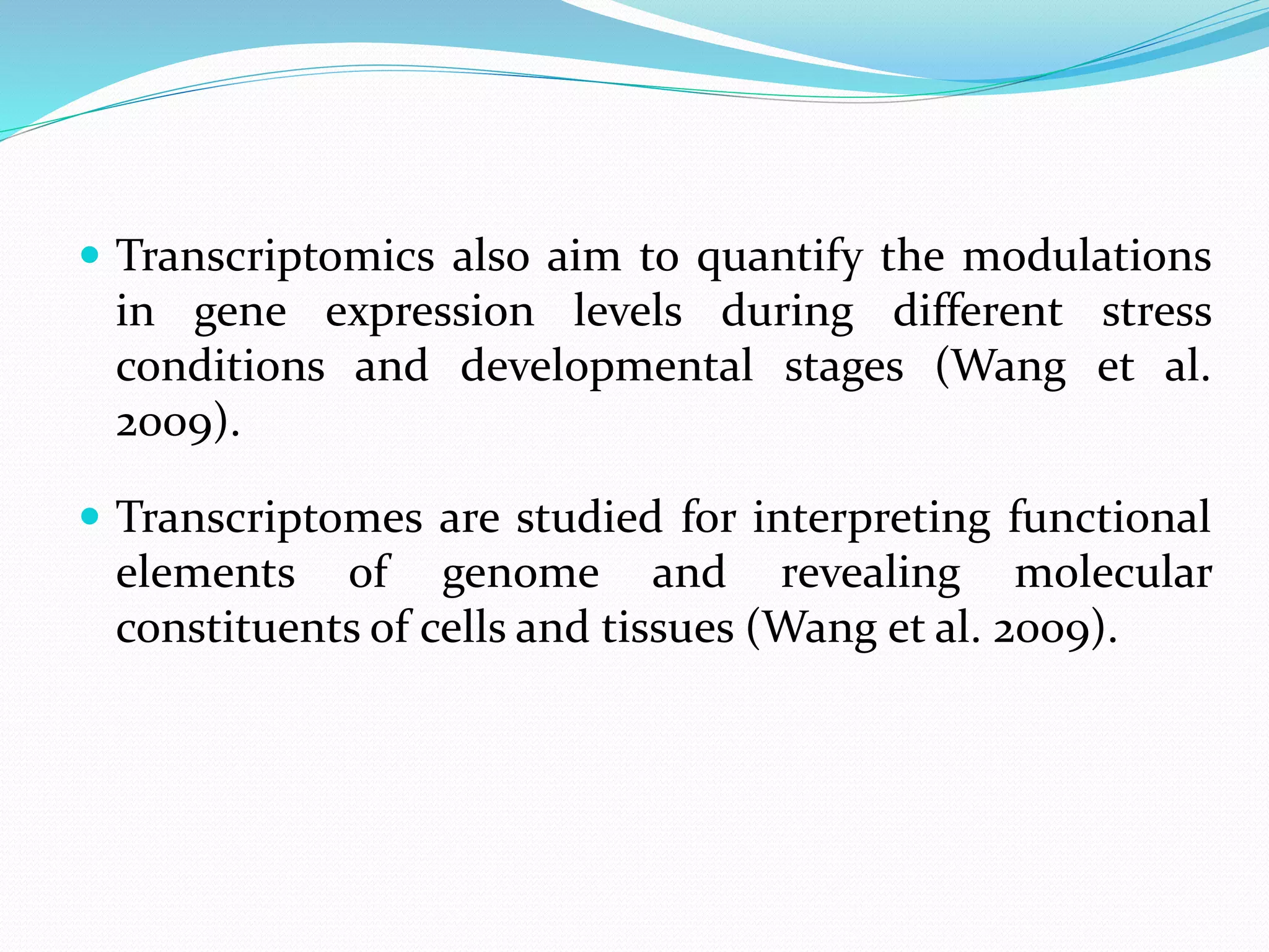 Transcriptomics: A time efficient tool for crop improvement | PPTX