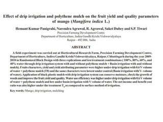 Water Management in Fruit Crops