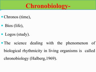 chronopharmacology credit seminar by Pankaj.N.Kapgate | PPTX