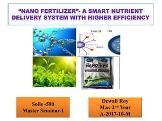 Dewali Roy
M.sc 2nd Year
A-2017-10-M
Soils -590
Master Seminar-I
 
