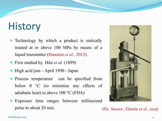 High Pressure Processing for Preservation of Meat | PPTX