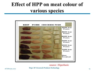 Preservation of Meat Using High Pressure Processing | PPTX