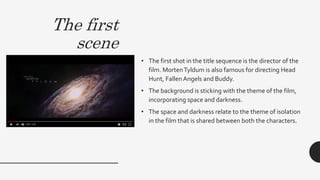 Credit sequence analysis on Passengers | PPTX