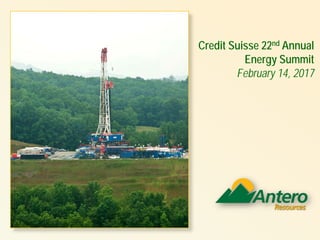 Credit Suisse 22nd Annual
Energy Summit
February 14, 2017
 