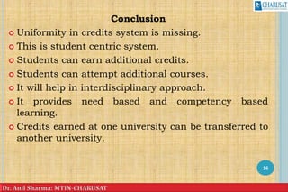 Credit System in Revised INC Syllabus.pptx