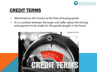 Credit Terms | Accounting | PPTX