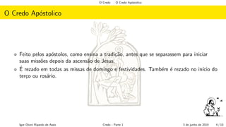 Credo parte 1 | PDF
