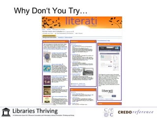 Why Don‘t You Try…
 