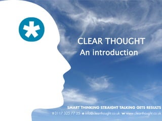 Clear thought An introduction 
