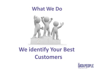 What We DoWe identify Your Best Customers