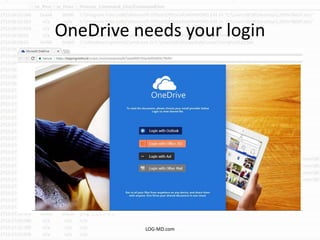 OneDrive needs your login
LOG-MD.com
 