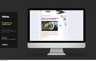 Project


WINDOWS
BRINGING DOWN THE HOUSE

Tags

FACEBOOK APP
VIDEO SUBMISSION


Brief

Microsoft were to offer a
full house makeover for
students using some of
the latest tech gear. The
goal was to come up with a
fun mechanic for students
with a viral aspect and UGC.


Technology
HTML 5 / CSS 3 / JS
Viddler video API for webcam
submissions and file uploads.
Cloud hosting with Heroku
 