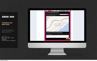 Project


PLAN B
Tags

RESPONSIVE SITE
MOBILE


Brief

Build a responsive website
which will play nice on a
desktop, tablets and mobile
phones




Technology
HTML 5 / CSS 3 / JS
Soundcloud, Youtube, Twitter,
Facebook APIs
Custom CMS
 