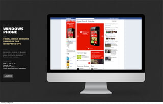 Project

CHRIS BROWN

Tags

FACEBOOK APP


Brief

Sony Music had big plans for
Chris Brown, the aim was to
get an #1 album. To support
this, they needed something
unique and beautiful to help
engage with Chris’ fanbase.




Technology
HTML 5 / CSS 3 / JS
Facebook/Twitter API
Cloud hosting with Pagodabox
 