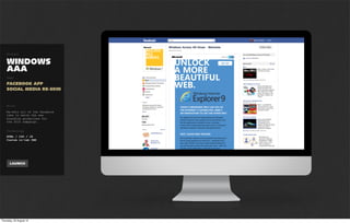 Project

FACEBOOK
COMPETITION
APP BUILDER
Tags

FACEBOOK APP
WHITE LABEL SOLUTION


Brief

A tool that allows our
client to launch Facebook
different types of
competitions on their
Facebook profiles.


Technology
HTML/CSS/JS
Bing maps, Viddler, Youtube API
Custom CMS
Cloud hosting with Pagodabox
 