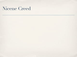 Nicene Creed
 