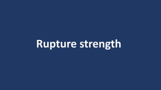 Rupture strength
 