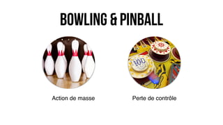 Bowling & pinball
Perte de contrôleAction de masse
 