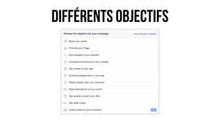 différents objectifs
 