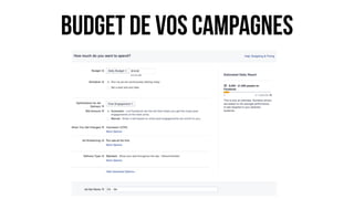budget de vos campagnes
 