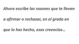 Creencias y razon