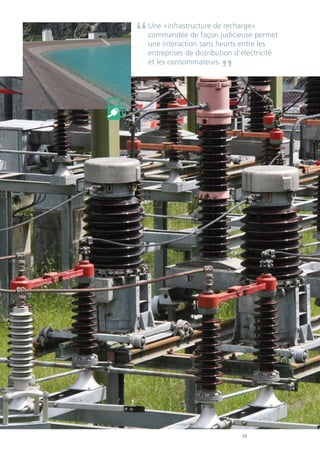 10
Une «infrastructure de recharge»
commandée de façon judicieuse permet
une interaction sans heurts entre les
entreprises de distribution d‘électricité
et les consommateurs.
 