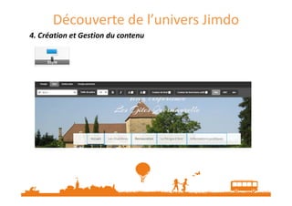 Découverte de l’univers Jimdo
5. Paramétrer votre site5. Paramétrer votre site5. Paramétrer votre site5. Paramétrer votre site
 