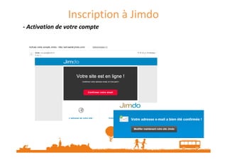 Découverte de l’univers Jimdo
 