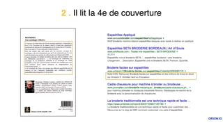 2 . Il lit la 4e de couverture
 