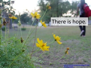 There is hope.Image used under a  CC license from http://www.flickr.com/photos/hikari27/4158063812/sizes/o/