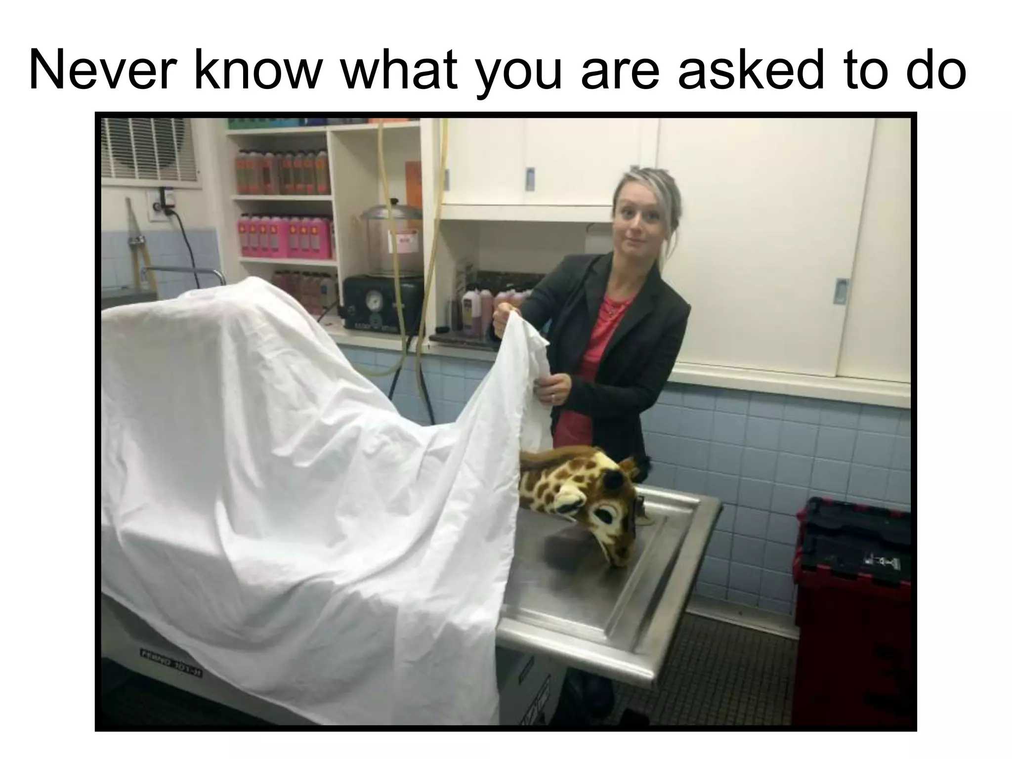 Never know what you are asked to do
 