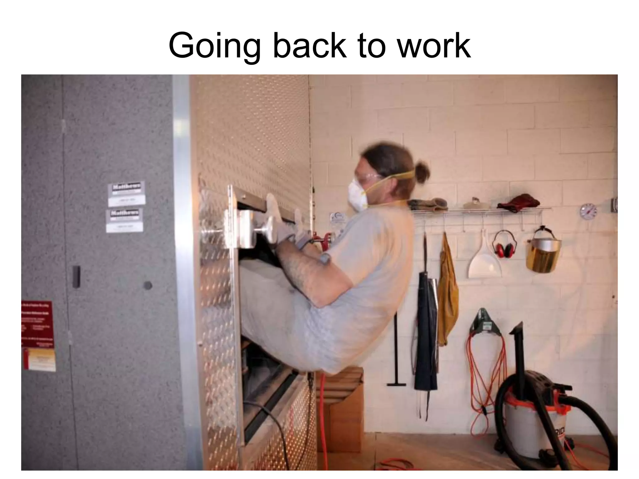 Going back to work
 