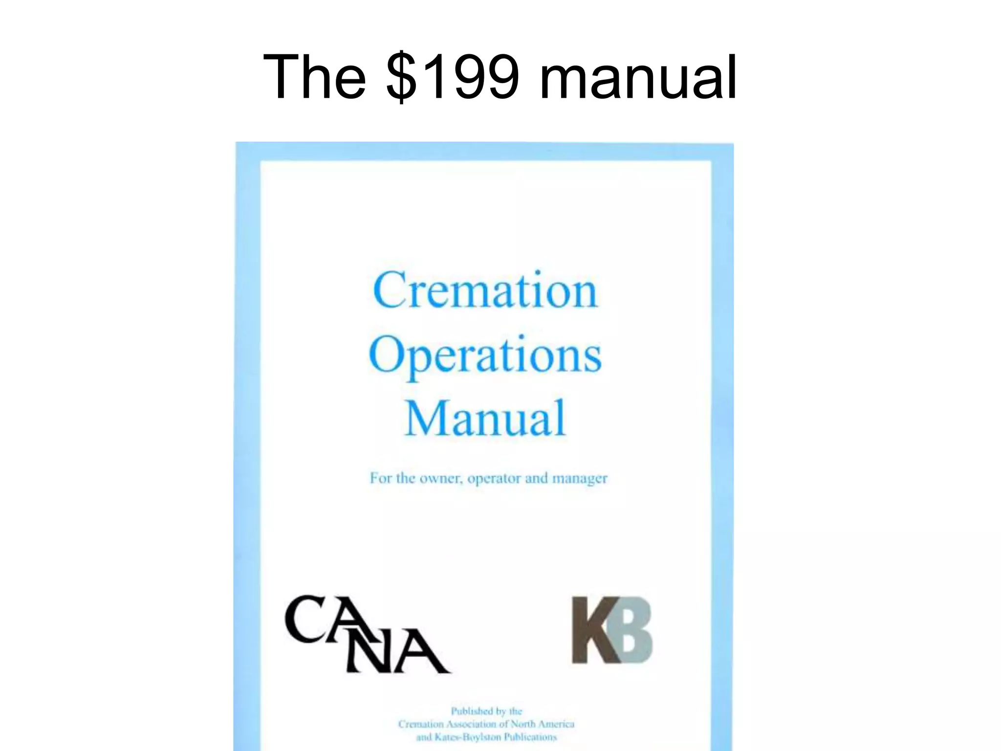 The $199 manual
 