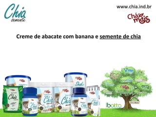 www.chia.ind.br




Creme de abacate com banana e semente de chia
 
