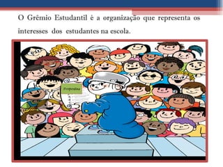 O Grêmio Estudantil é a organização que representa os interesses  dos  estudantes na escola. Propostas 