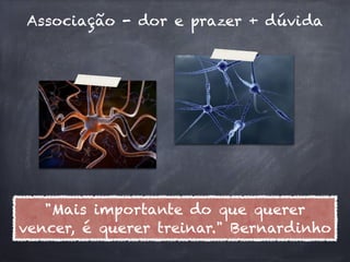 Associação - dor e prazer + dúvida




   "Mais importante do que querer
vencer, é querer treinar." Bernardinho
 