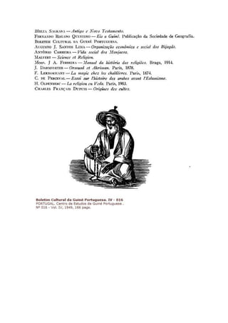 Crenças dos povos da Guiné ii