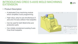 Options Module Creo Creo 8.0 subtractive manufacturing what's new | PPTX