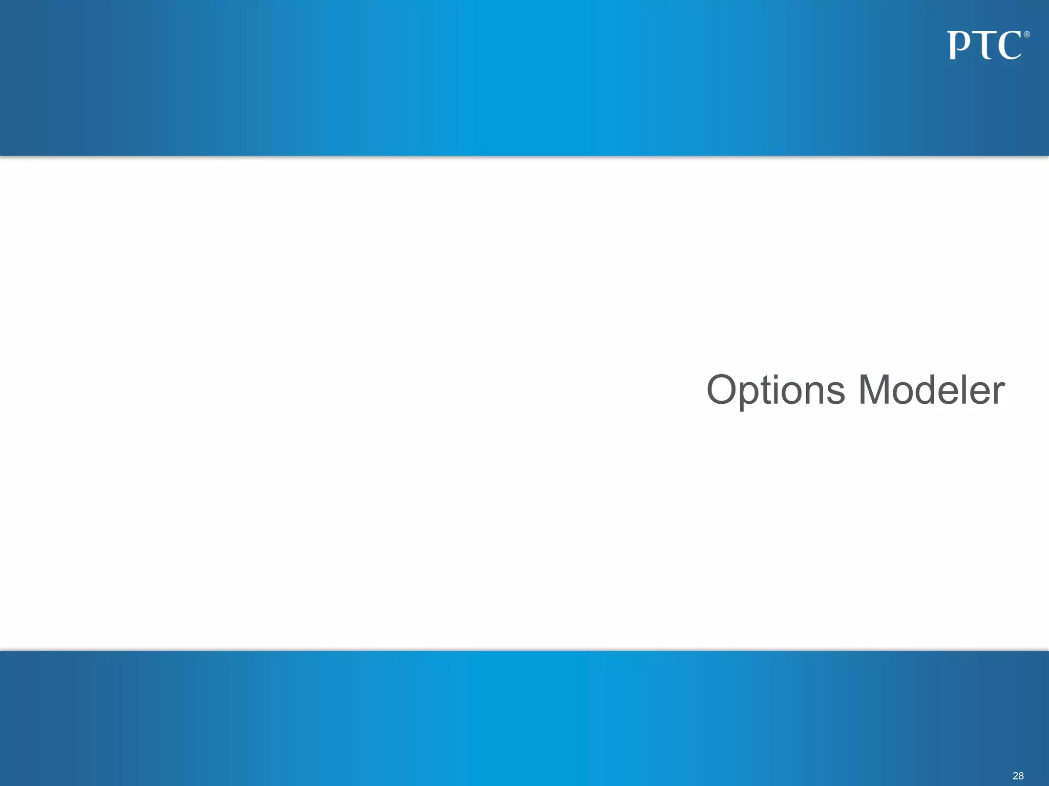 28
Options Modeler
 